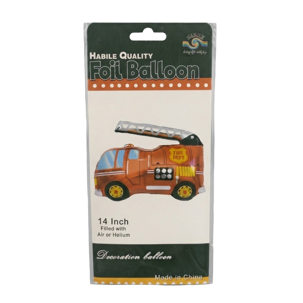 Fire Truck Foil Ballon