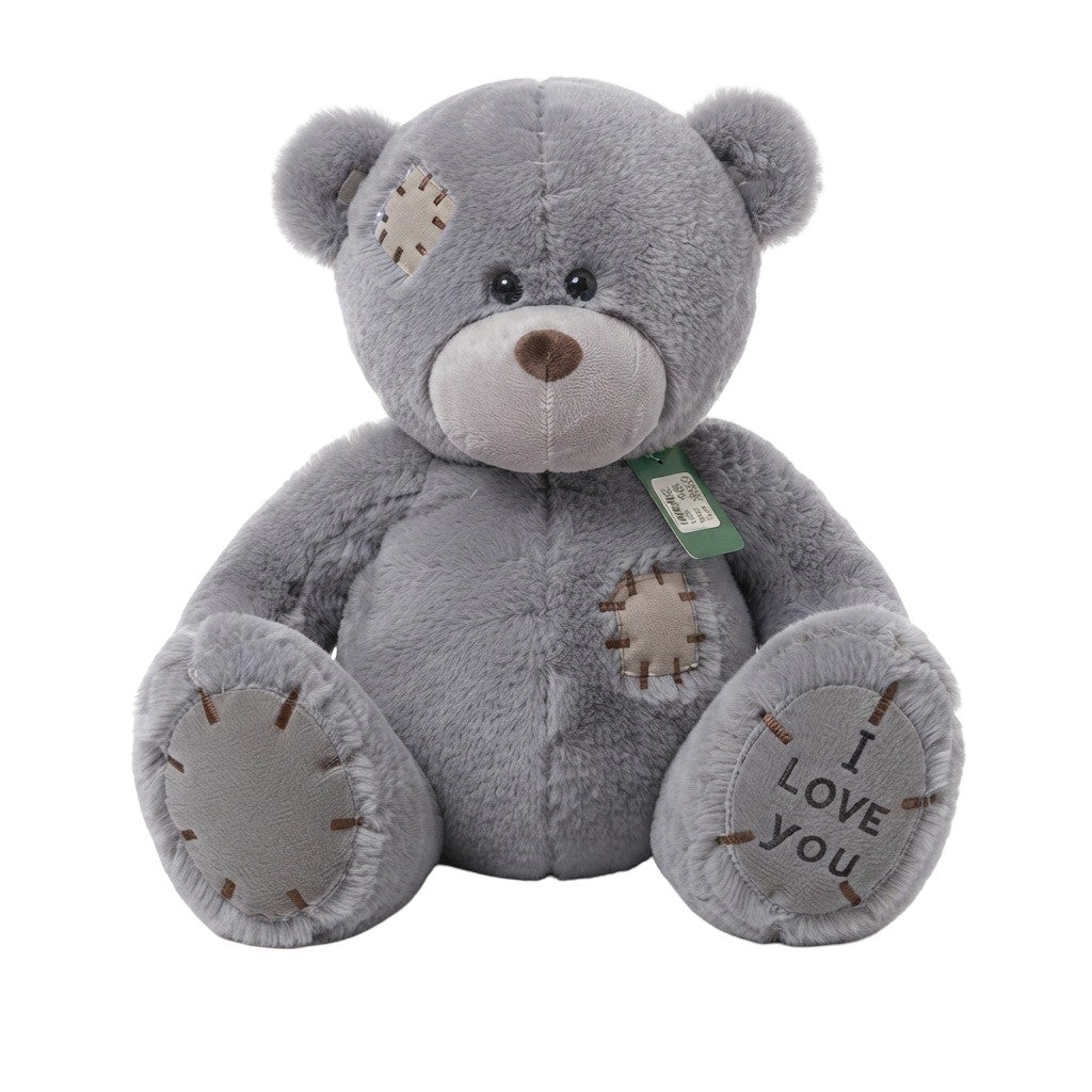 Gray Medium I Love You Bear