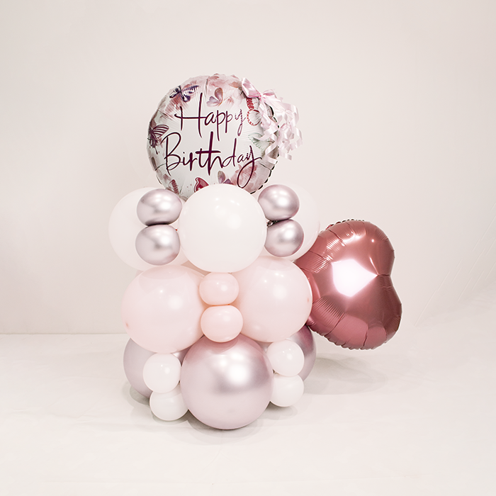 Pretty in Pink Birthday Balloon Bouquet
