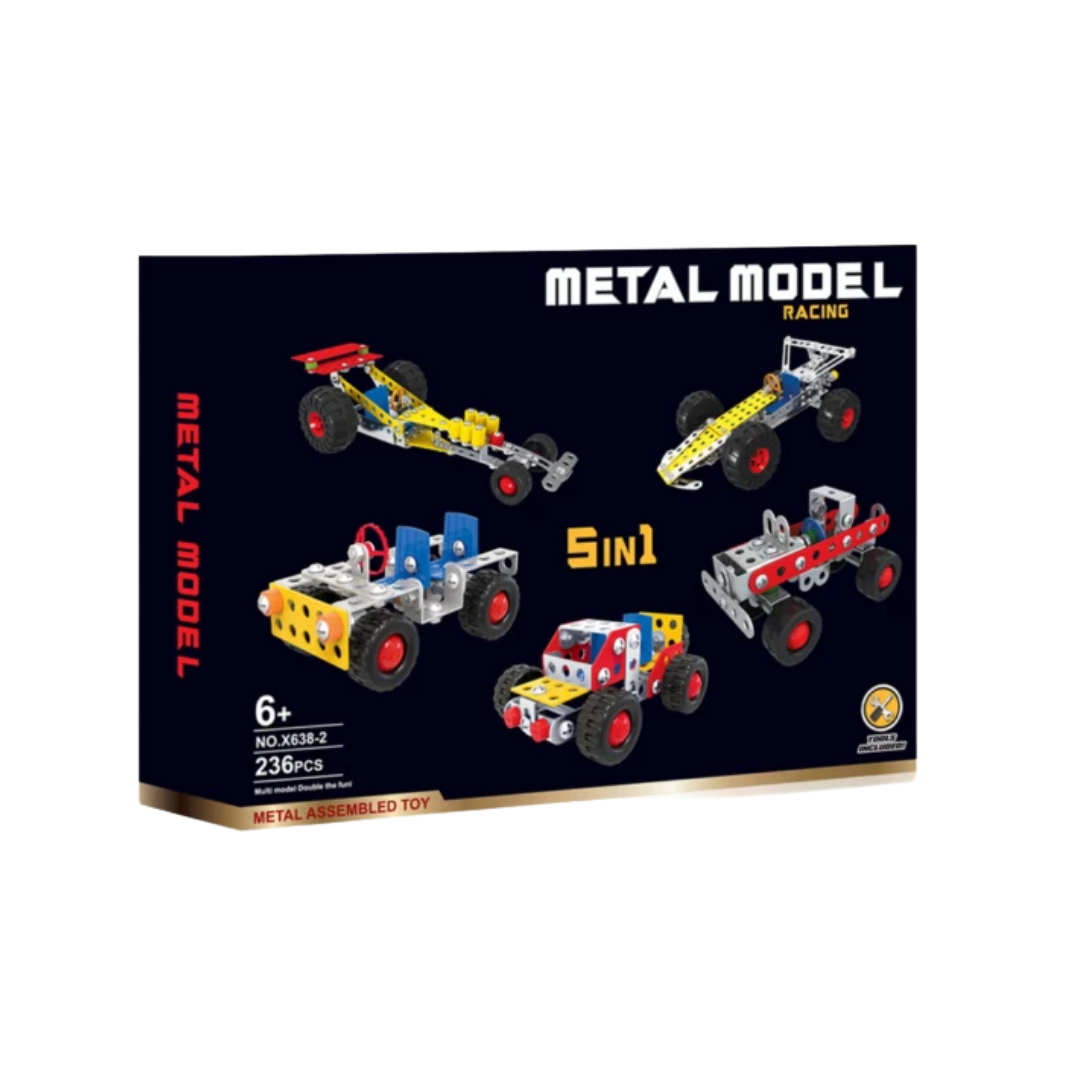 KLQ Metal DIY Race Cars (5-in-1) Mechano X638-2