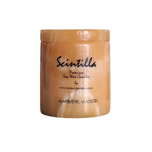 Scintilla Amber Wood Scented Candle