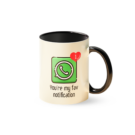 You're My Fav Notification WhatsApp Mug
