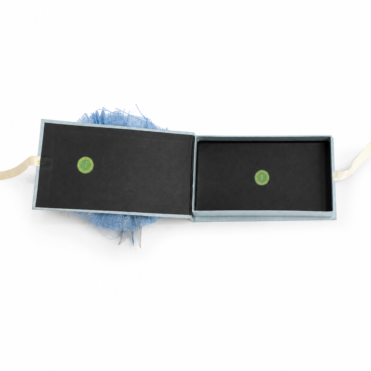 Elegant Blue & Silver Money Folder