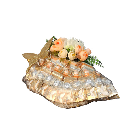 Peach Whispers Belgian Chocolate Tray