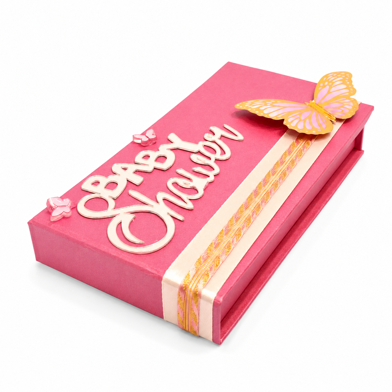 Luxury Pink Baby Shower Money Folder