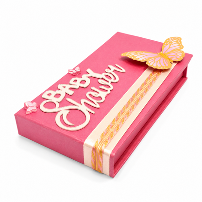 Luxury Pink Baby Shower Money Folder