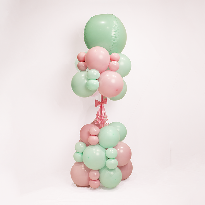 Pastel Elegance Balloon Tower