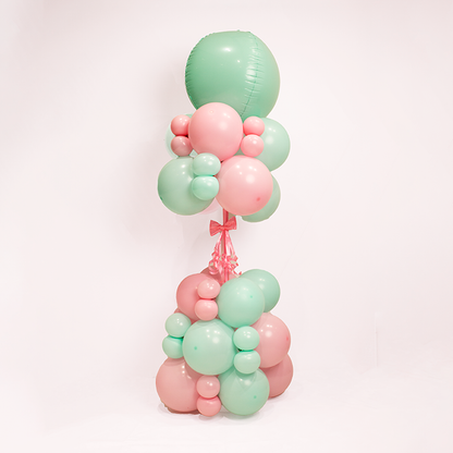 Pastel Elegance Balloon Tower