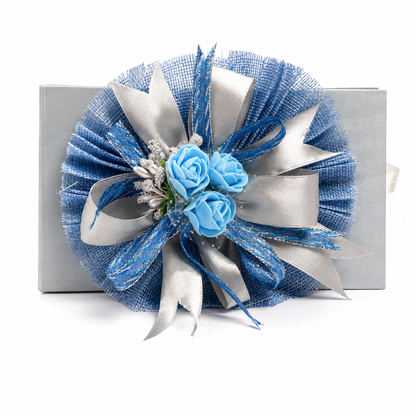 Elegant Blue & Silver Money Folder