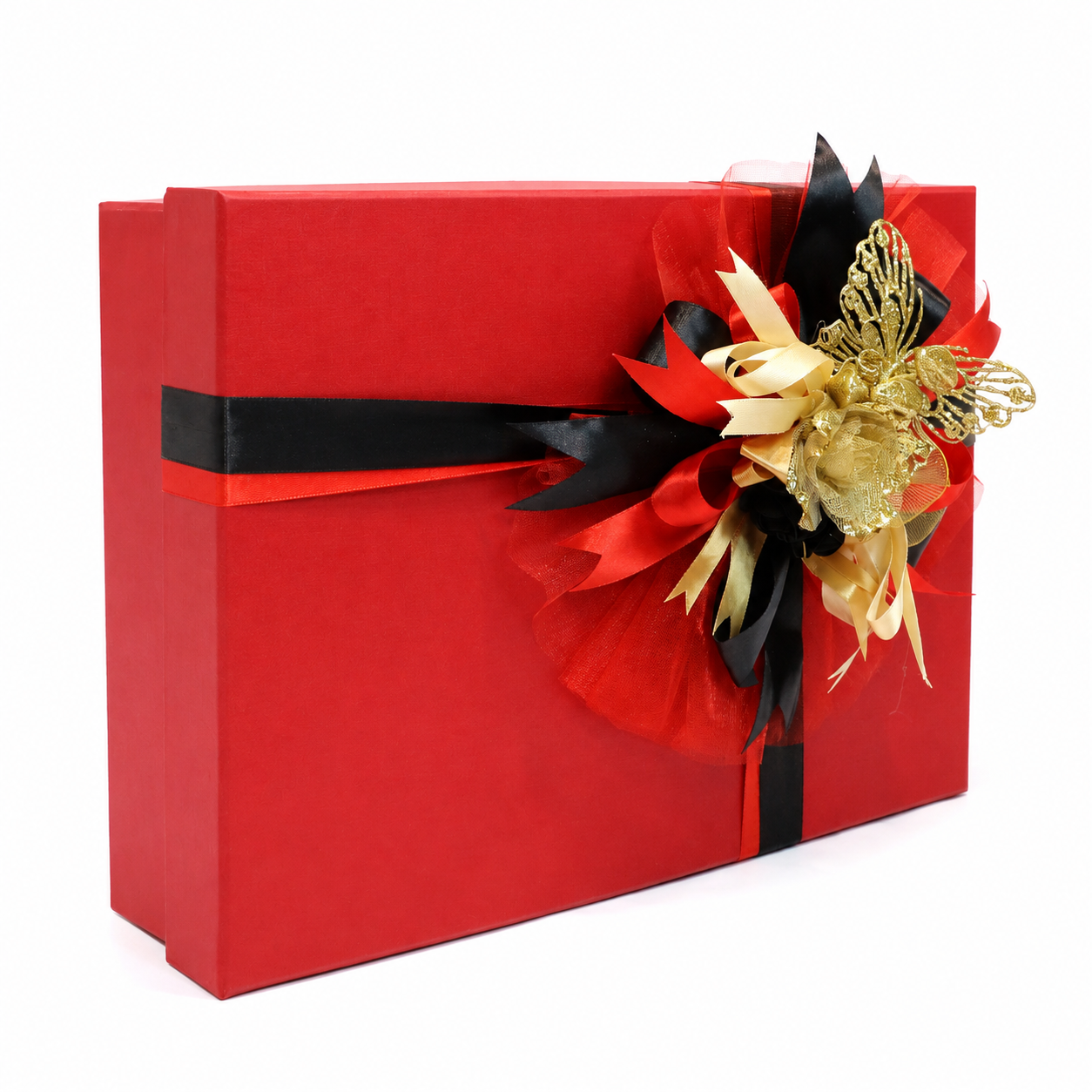 Luxury Red, Black & Gold Gift Box