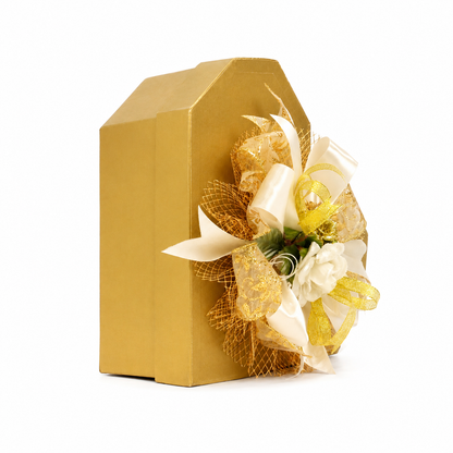 Customized Gold Heart Shape Gift Box