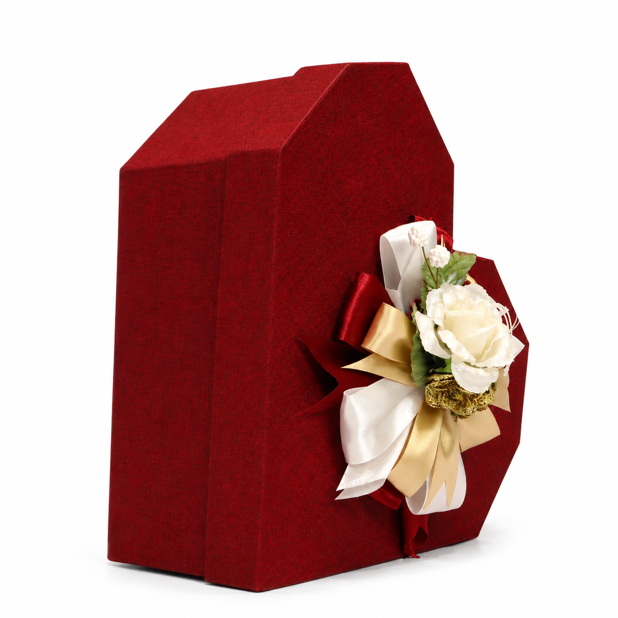 Customized Red Heart Shape Gift Box