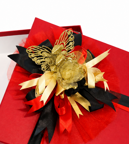 Luxury Red, Black & Gold Gift Box