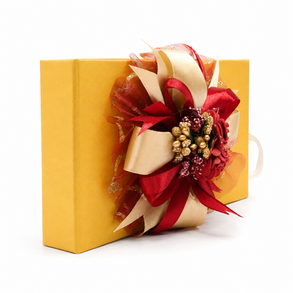 Luxury Golden Money Folder with Premium Red & Gold Bow