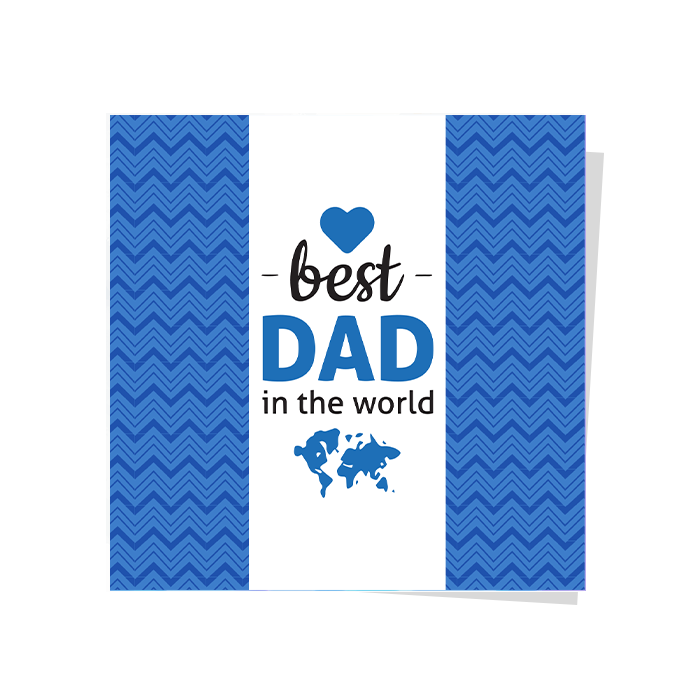 Best Dad In The Word Greeting Card Wrap & Roll