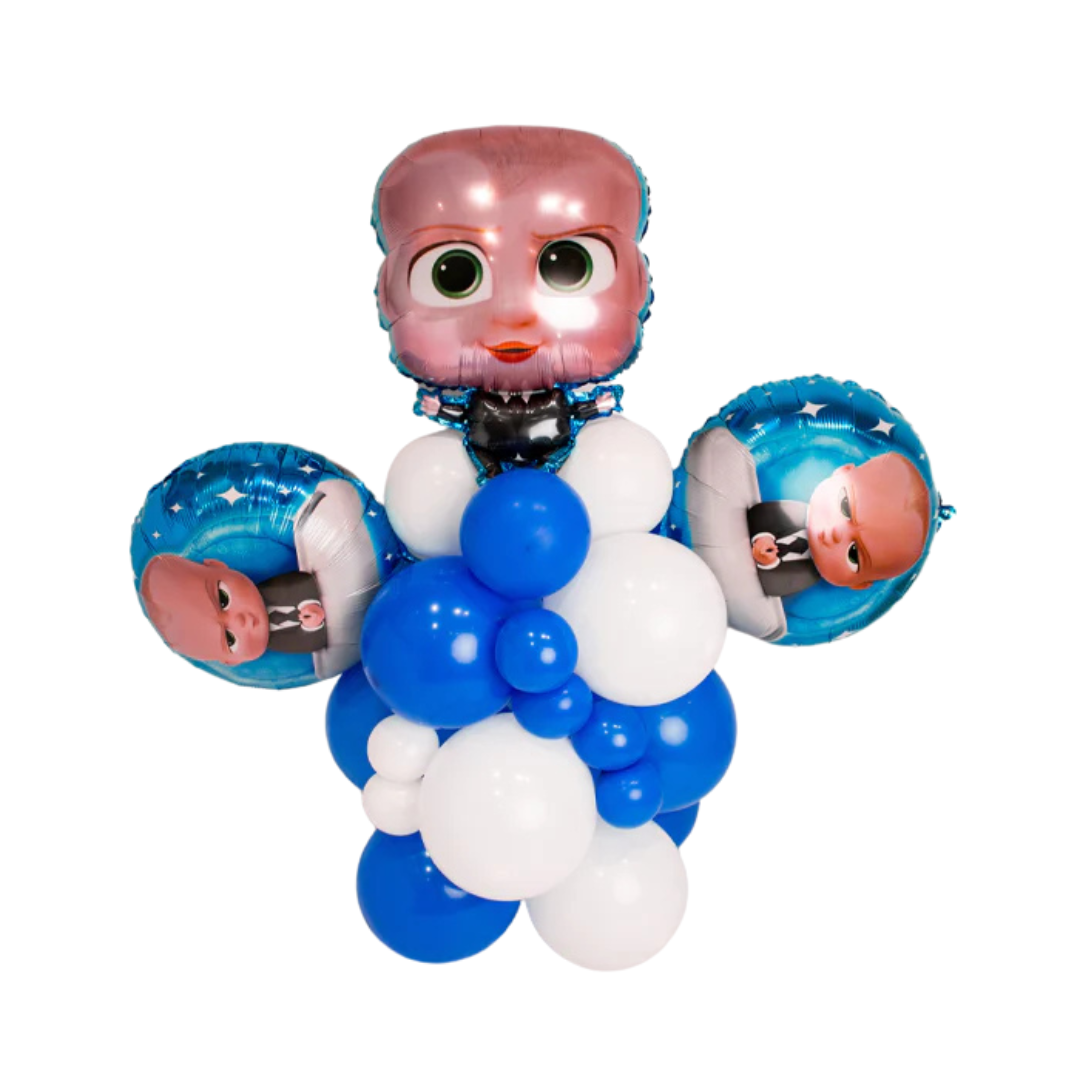 Blue Baby Boss Balloon Bash! Wrap & Roll