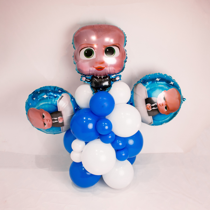 Blue Baby Boss Balloon Bash! Wrap & Roll