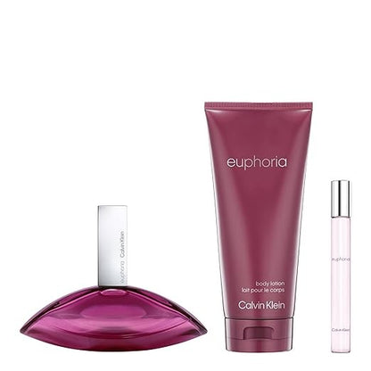 Ck Euphoria for Her 100ml + 10ml EDT + 200ml Body Lotion Gift Set