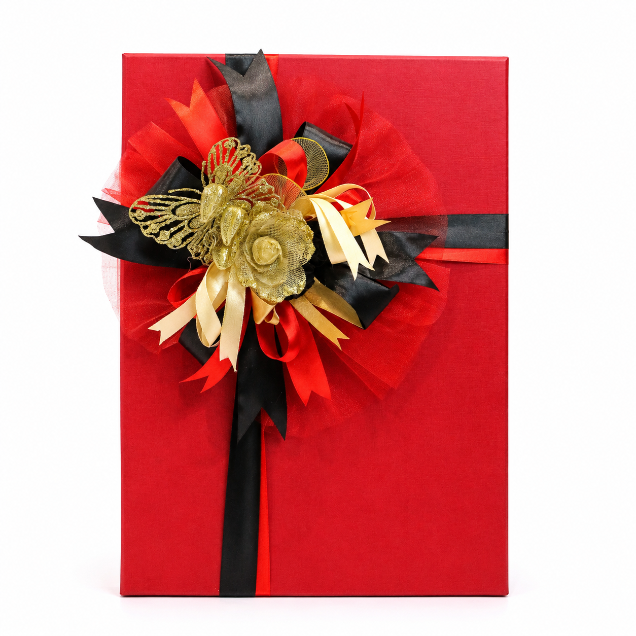 Luxury Red, Black & Gold Gift Box