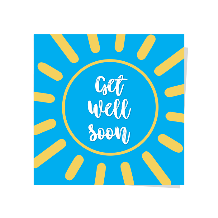 Get well soon Greeting Card 2 Wrap & Roll