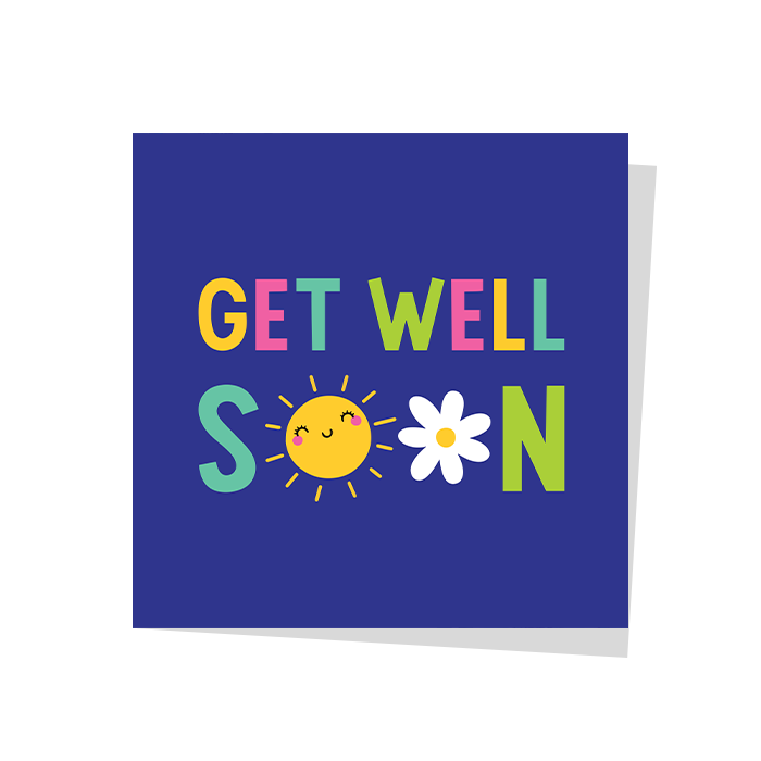 Get well soon Greeting Card Wrap & Roll