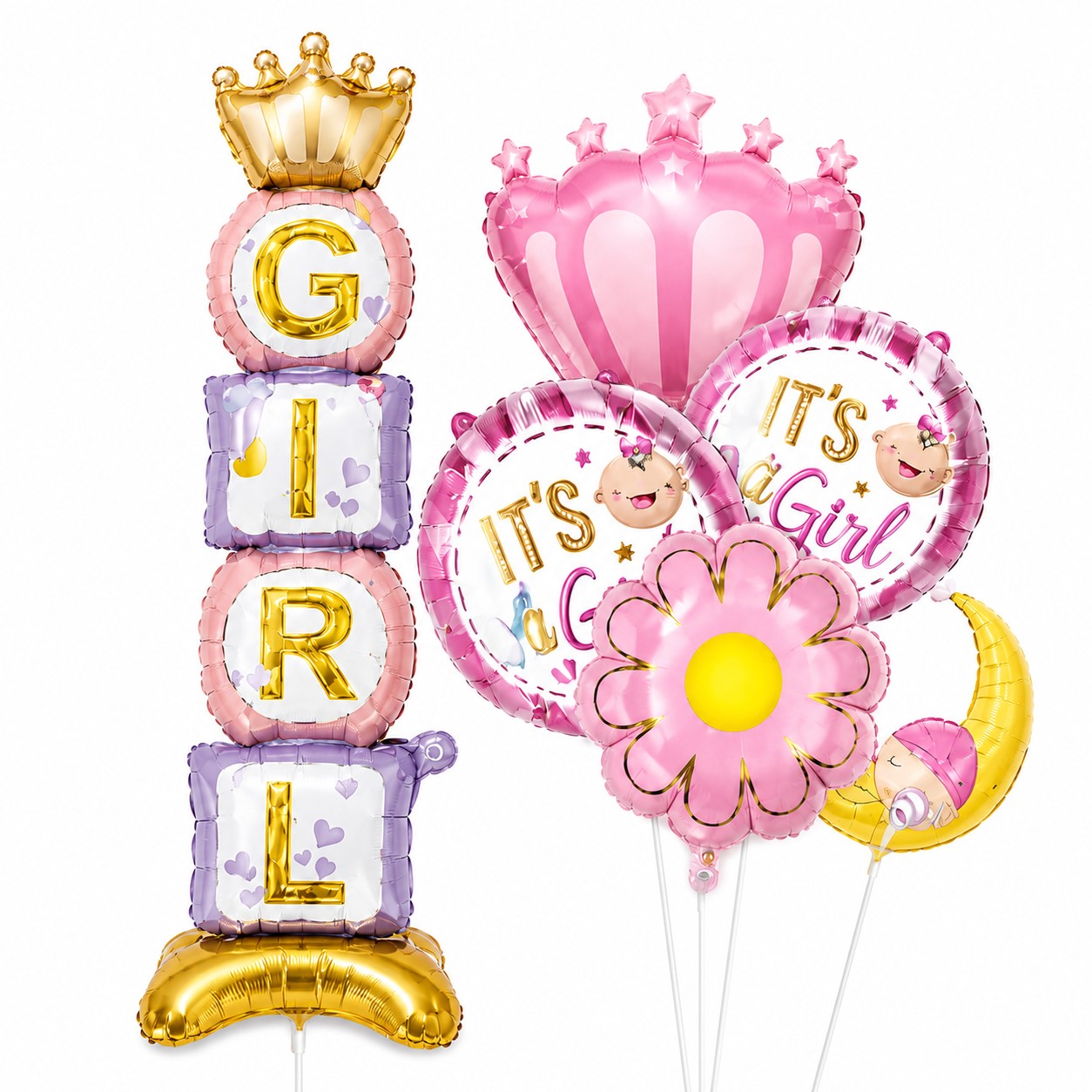 It's A Girl Foil Ballon
