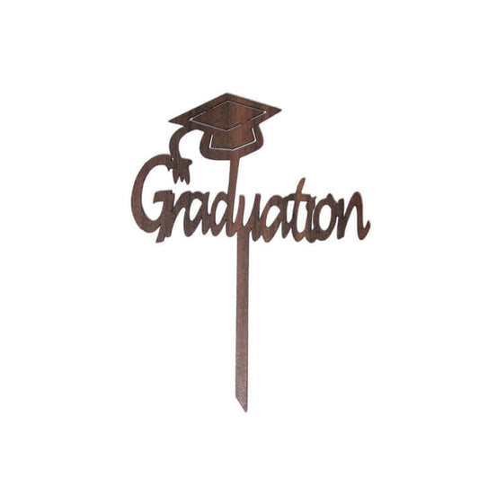 Graduation Wooden Cake Topper