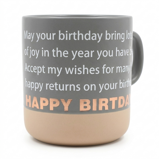 Happy Birthday Wishes Mug
