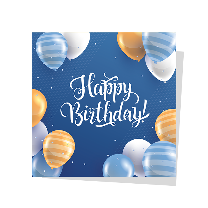 Happy Birthday Greeting Card Wrap & Roll