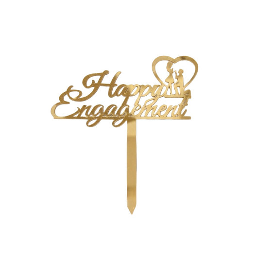 Happy Engagement Acrylic Cake Topper