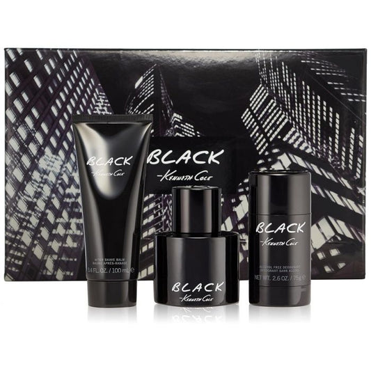 "Kenneth Cole Black EDT 100ml + A-Shave 100ml + Deo 75g Set"