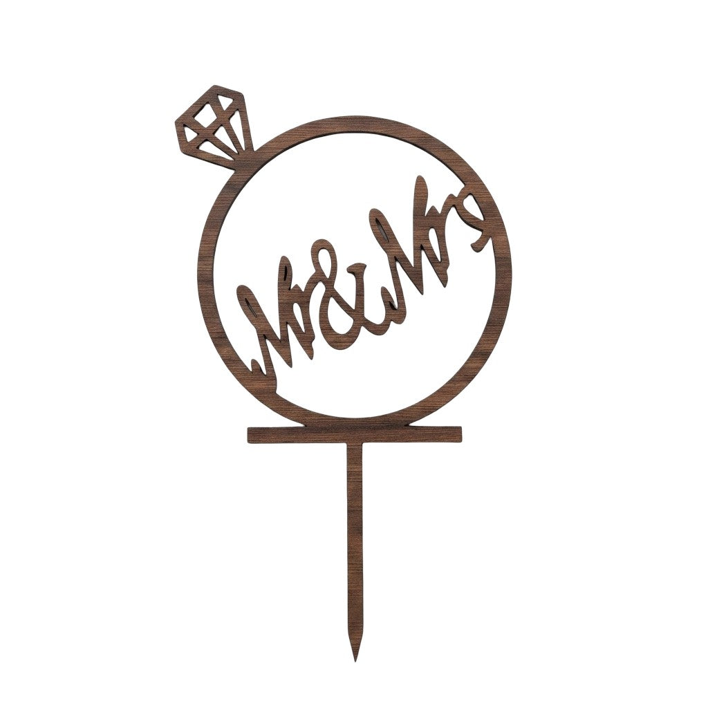 Mr & Mrs Cake Topper