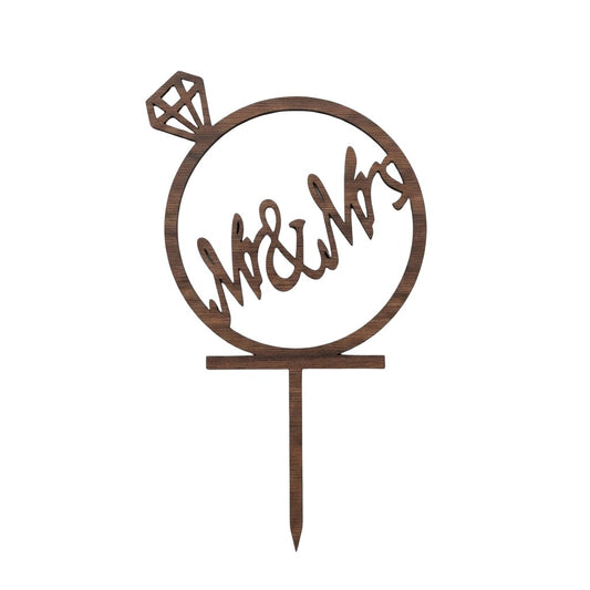 Mr & Mrs Cake Topper
