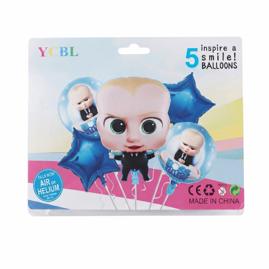 Baby Boss Foil Balloons 5PCs Set
