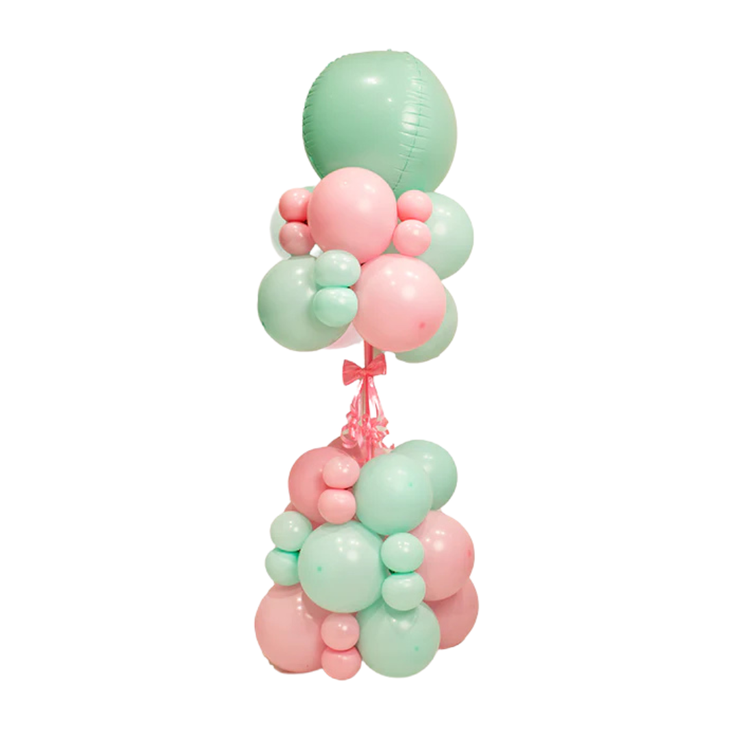 Pastel Elegance Balloon Tower