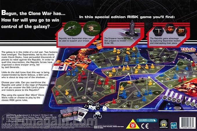 Risk - Star Wars Clone Wars Edition 0112 Board Game (Unofficial Product)