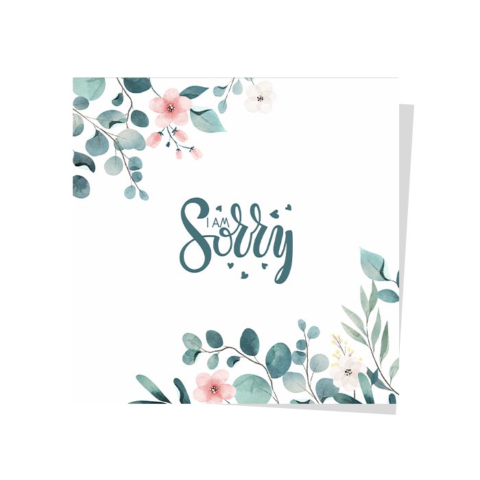 Sorry Greeting Card Wrap & Roll