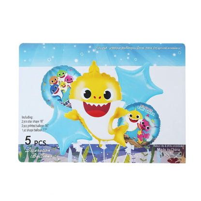 Baby Shark Theme Set Foil Balloons