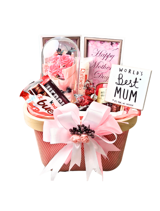 Rose Dusk Indulgence Gift Basket