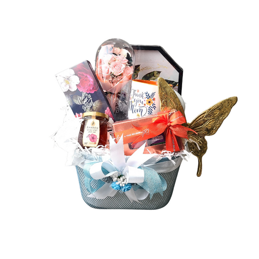 Blue Bloom Nostalagia Nest Gift Basket