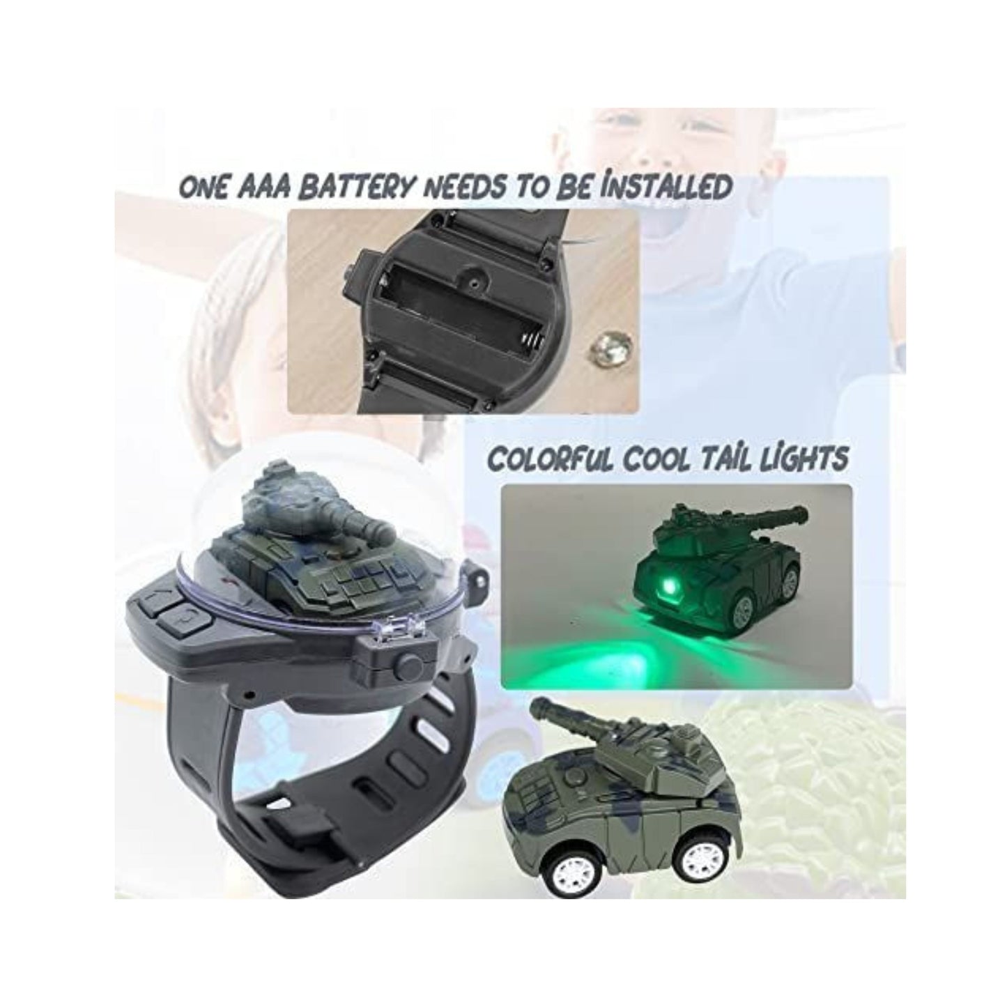 Watch Tank RC Car w/USB 350 Series (Plastic)