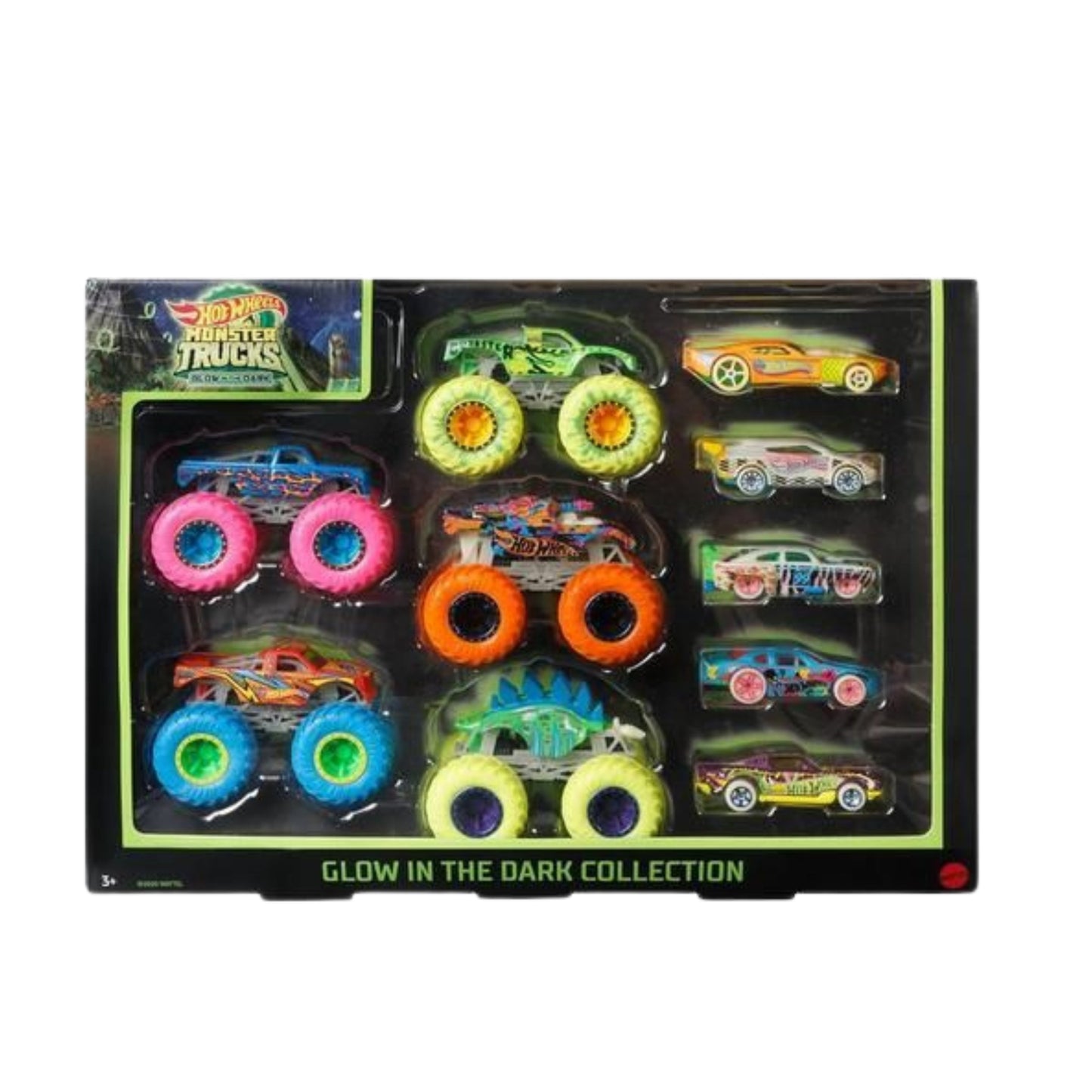 Hot Wheels - Monster Trucks Glow in the Dark Collection