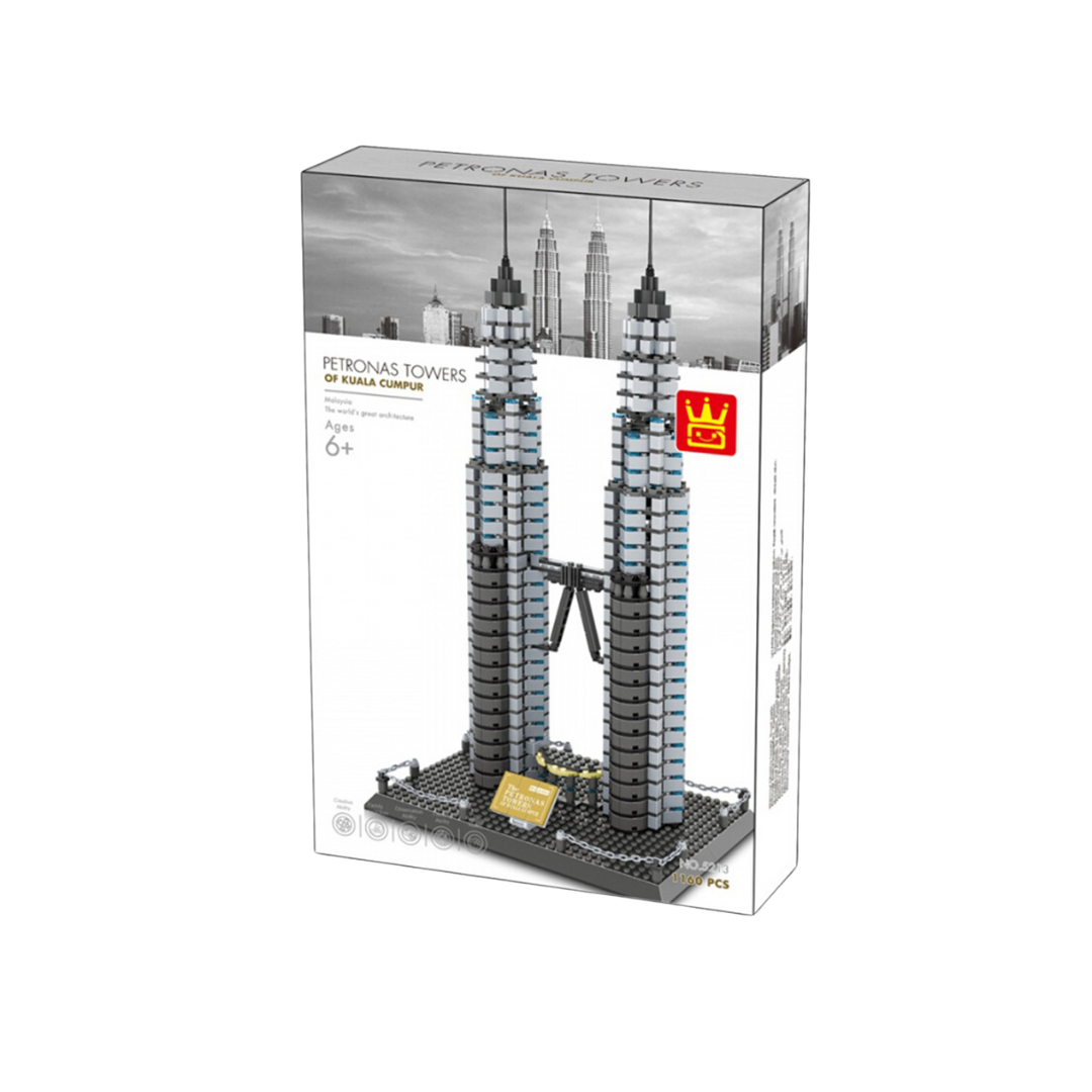 Wange 5213 Petronas Twin Towers 1173pcs Architecture Set