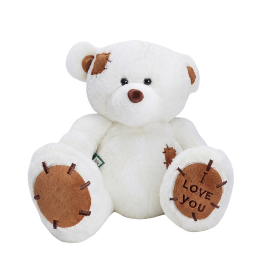White Medium I Love You Bear