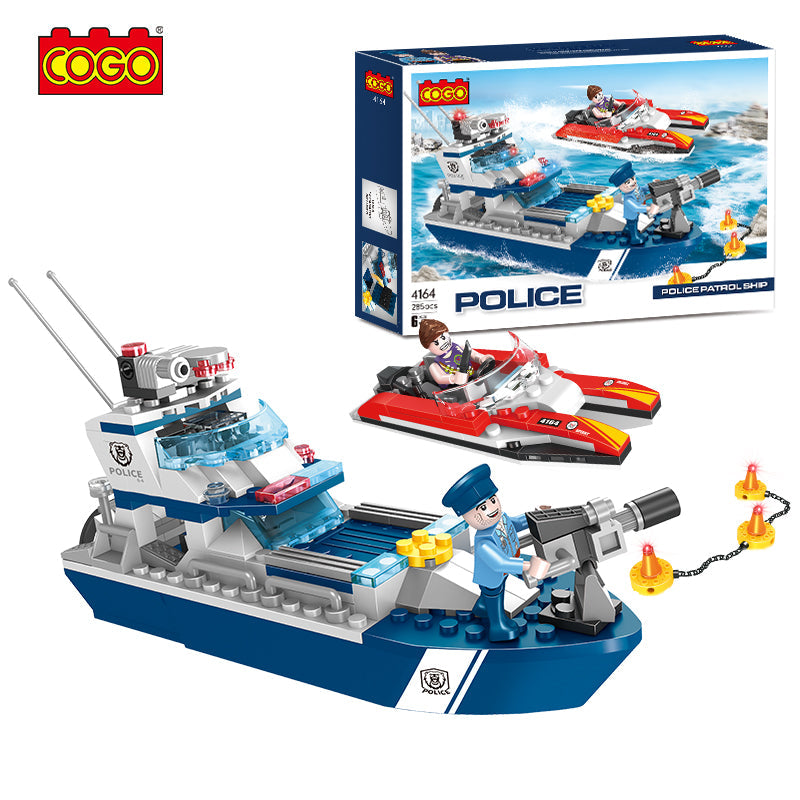 Cogo Police - Police Patrol Ship 4164 285pcs