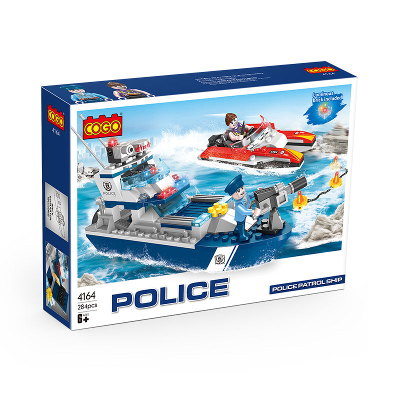 Cogo Police - Police Patrol Ship 4164 285pcs