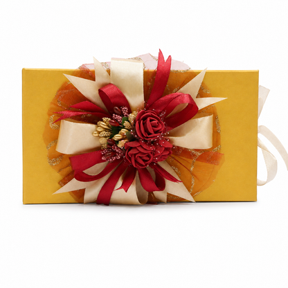 Luxury Golden Money Folder with Premium Red & Gold Bow