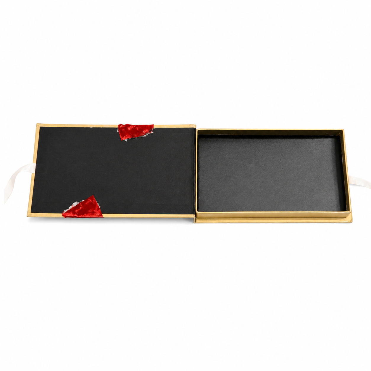 Luxury Gold Money Folder with Red Floral Design