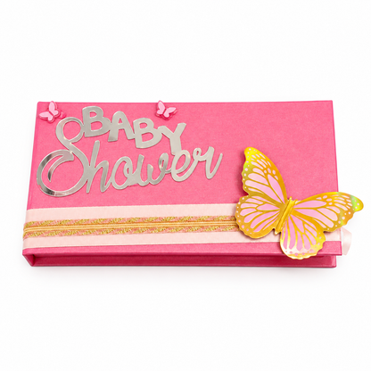 Luxury Pink Baby Shower Money Folder